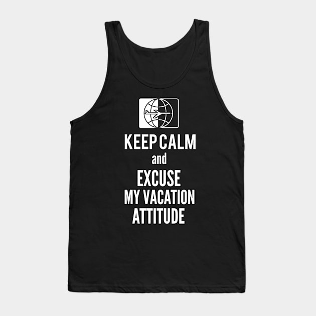 Keep Calm Tank Top by travel2live_live2travel